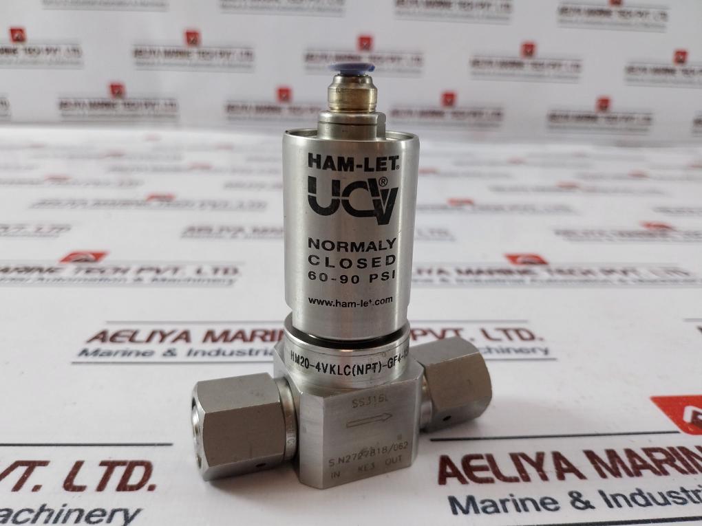 Ham-let Hm20-4Vklc(Npt)-gf4-150Psi Air Operated Valve 60-90 Psi