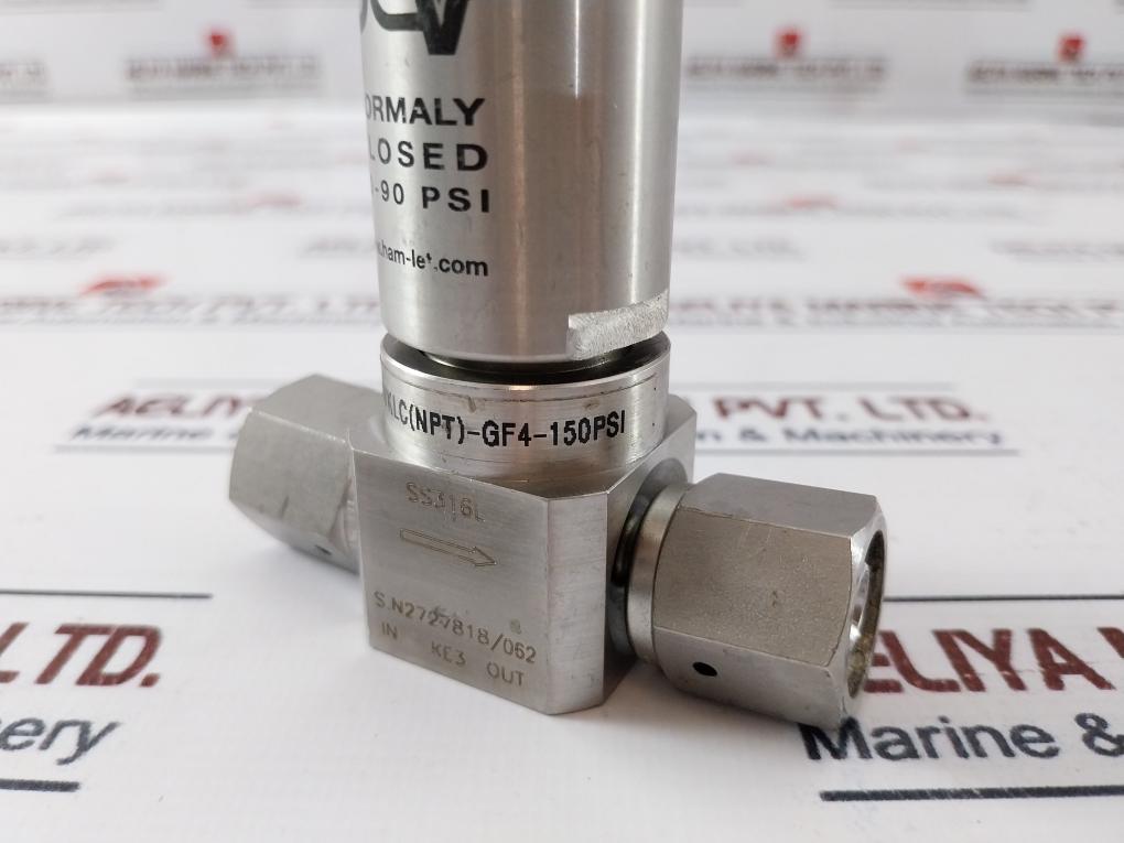 Ham-let Hm20-4Vklc(Npt)-gf4-150Psi Air Operated Valve 60-90 Psi