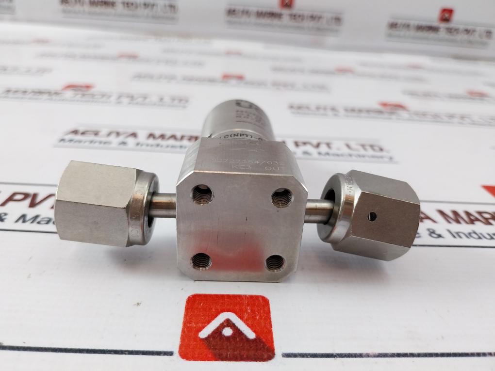 Ham-let Hm20-4Vklc(Npt)-gf4-150Psi Pneumatic Diaphram Valve 7158-n, 60-90 Psi