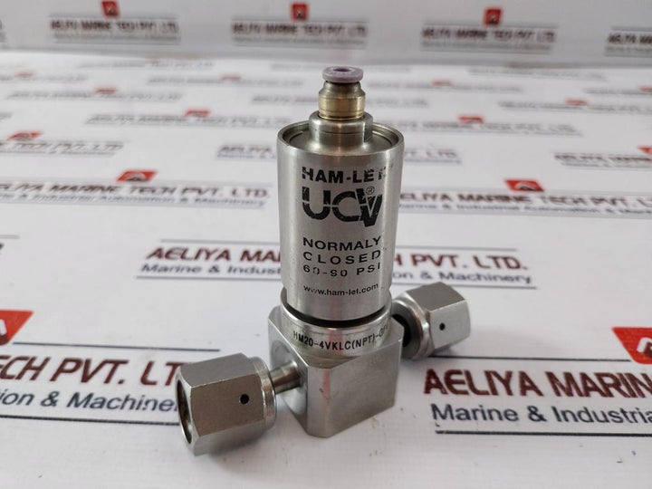 Ham-let Hm20-4Vklc(Npt)-gf4-150Psi, Ucv Pneumatic Diaphram Valve 60-90 Psi