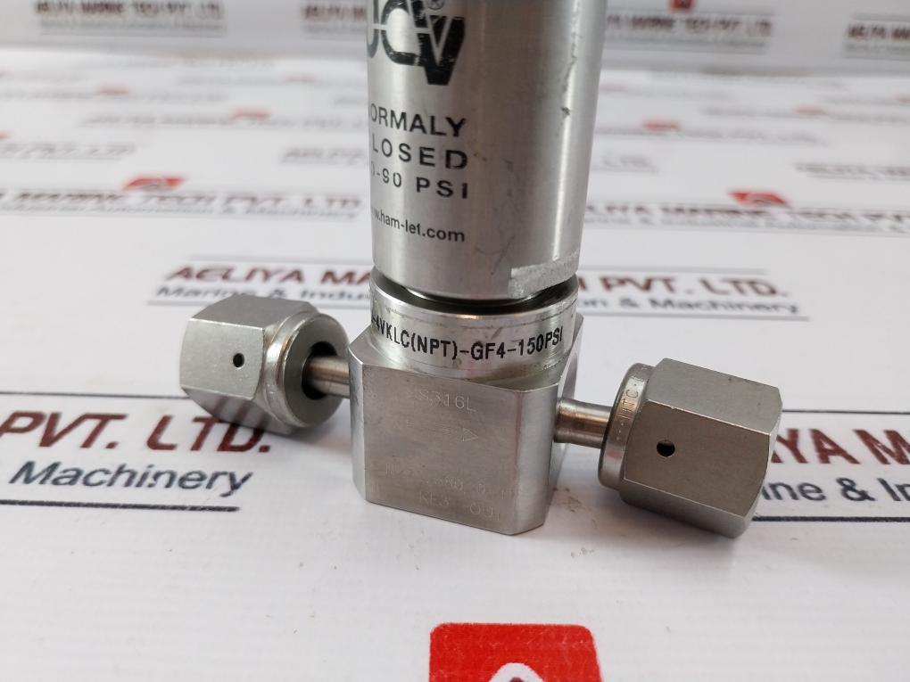 Ham-let Hm20-4Vklc(Npt)-gf4-150Psi, Ucv Pneumatic Diaphram Valve 60-90 Psi