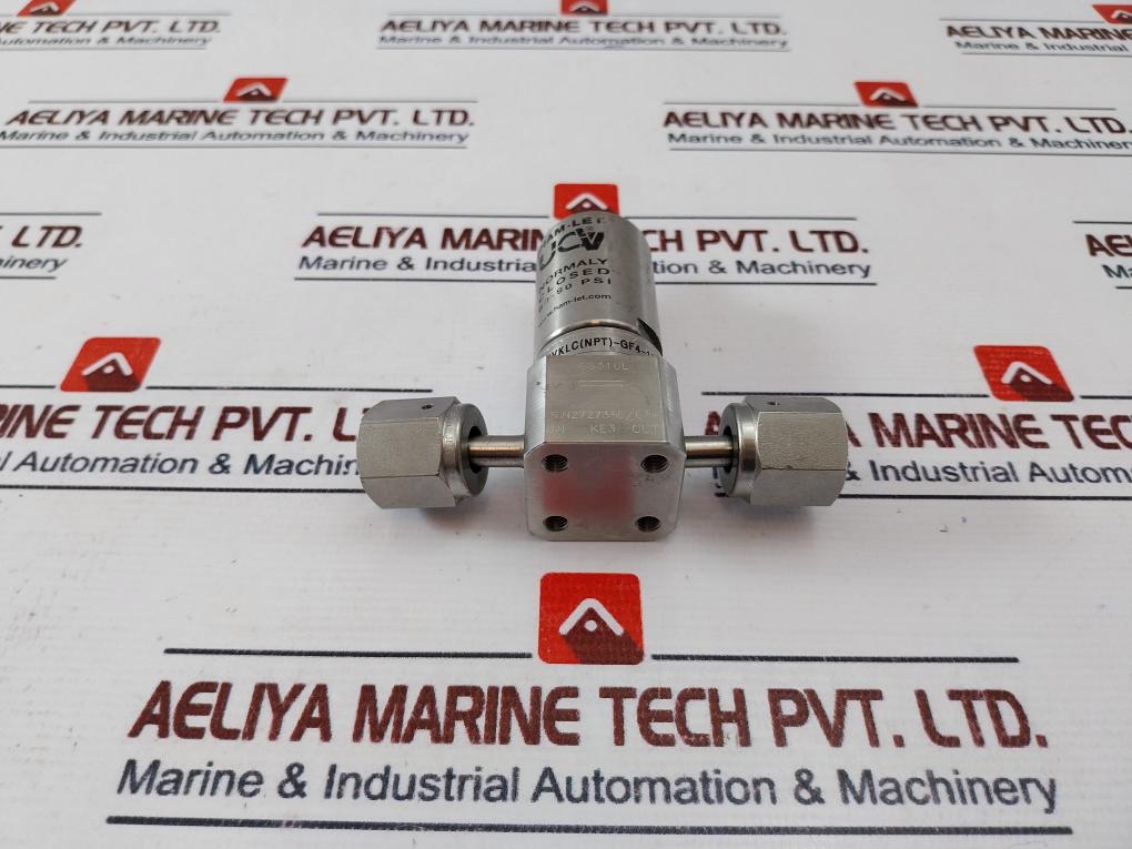 Ham-let Hm20-4Vklc(Npt)-gf4-150Psi, Ucv Pneumatic Diaphram Valve 60-90 Psi