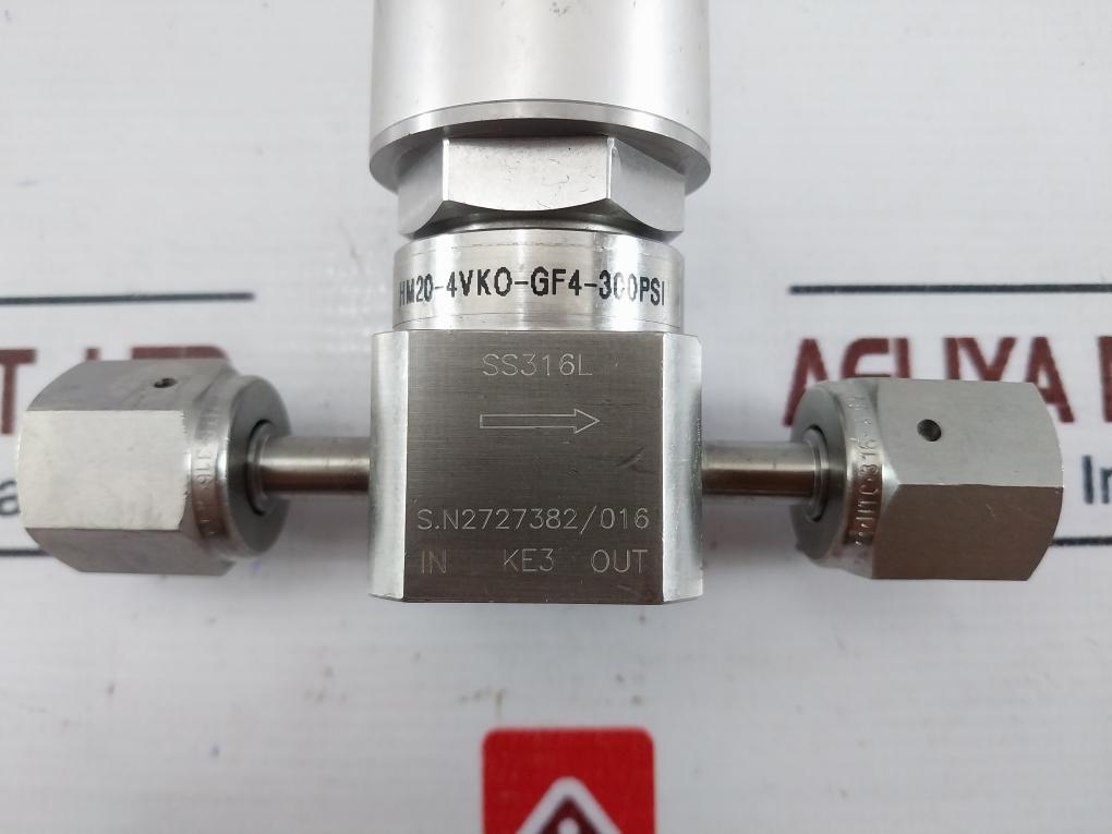 Ham-let Hm20-4Vko-gf4-300Psi Pneumatic Diaphragm Valve Ss316L