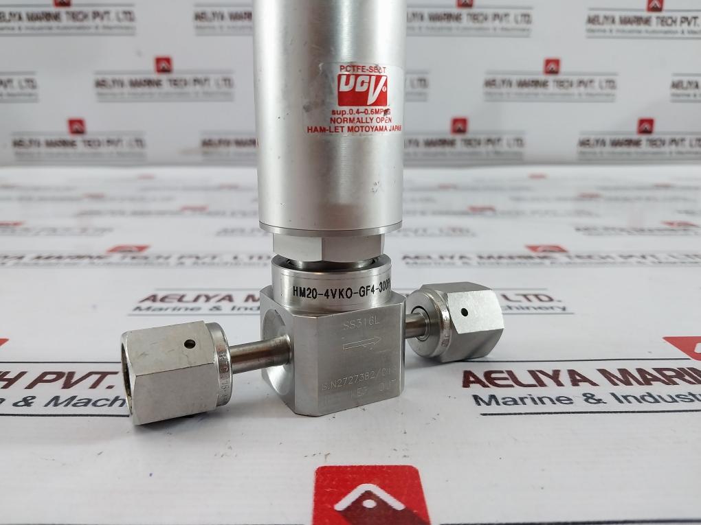Ham-let Hm20-4Vko-gf4-300Psi Pneumatic Diaphragm Valve Ss316L