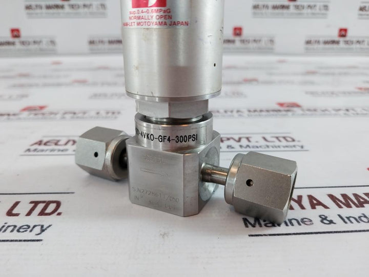 Ham-let Hm20-4Vko-gf4-300Psi Pneumatic Diaphragm Valve Pctfe-seat