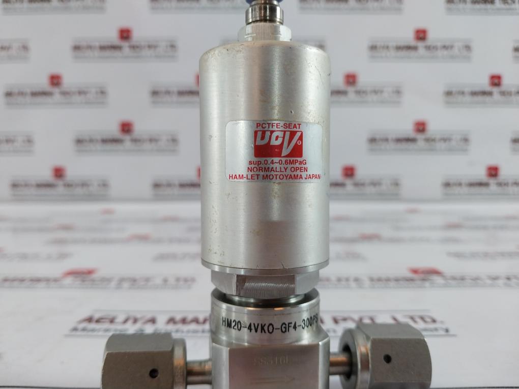Ham-let Hm20-4Vko-gf4-300Psi Pneumatic Diaphragm Valve Pctfe-seat
