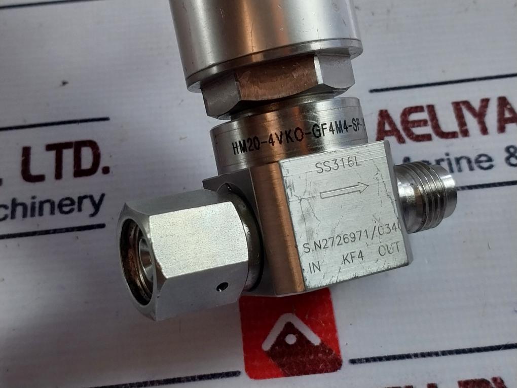 Ham-let Hm20-4Vko-gf4M4-sp-300Psi Pneumatic Diaphragm Valve 0.4~0.6Mpag