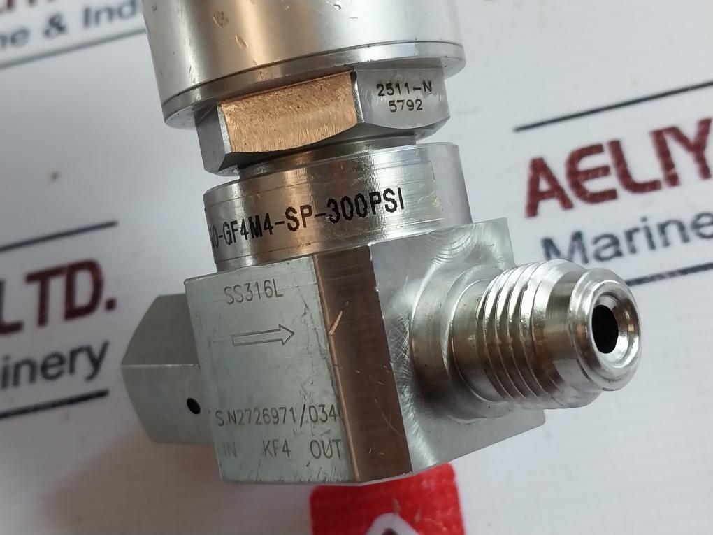 Ham-let Hm20-4Vko-gf4M4-sp-300Psi Pneumatic Diaphragm Valve 0.4~0.6Mpag