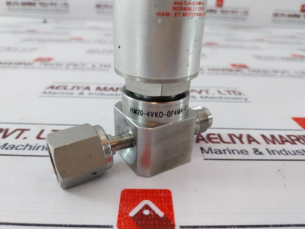 Ham-let Hm20-4Vko-gf4M4-sp-300Psi Pneumatic Diaphragm Valve Ss316L