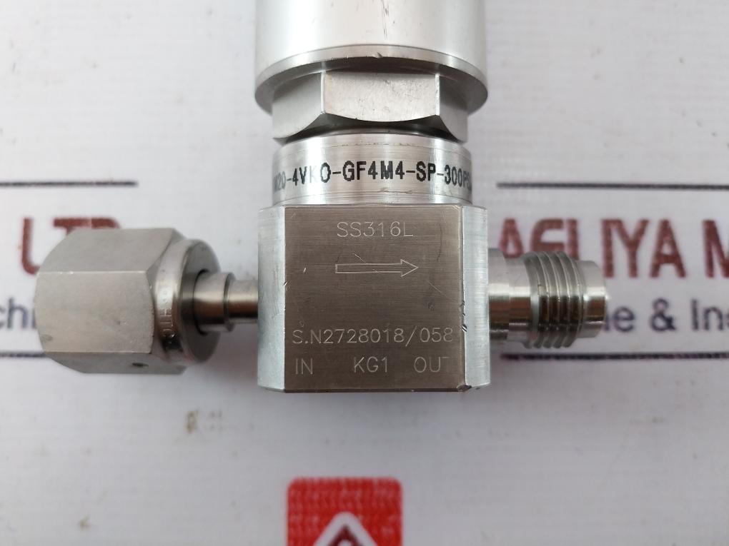 Ham-let Hm20-4Vko-gf4M4-sp-300Psi Pneumatic Diaphragm Valve Ss316L