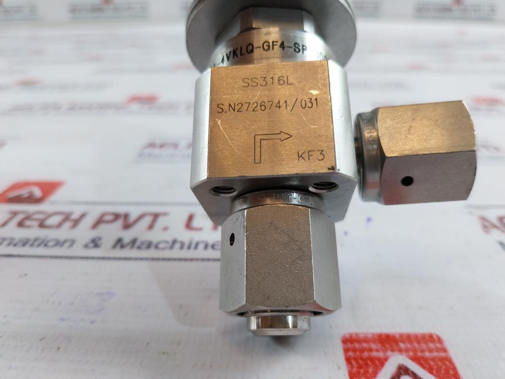 Ham-let Hm20A-4Vklq-gf4-sp-300Psi Pneumatic Diaphragm Valve Ss316L