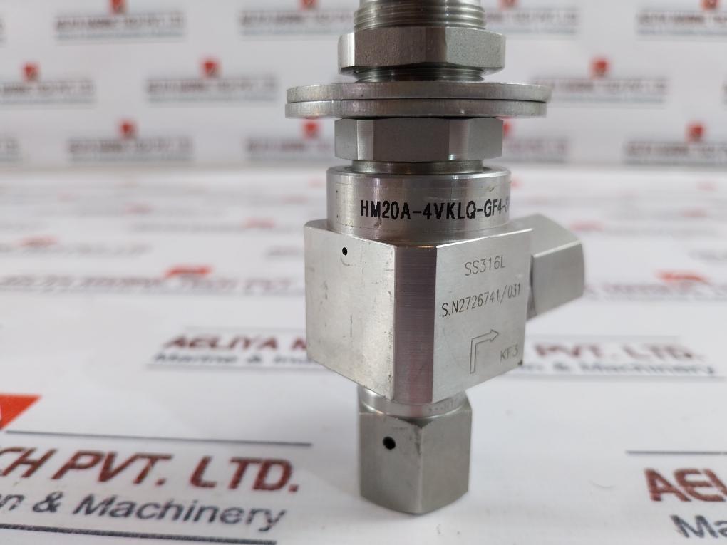 Ham-let Hm20A-4Vklq-gf4-sp-300Psi Pneumatic Diaphragm Valve Ss316L