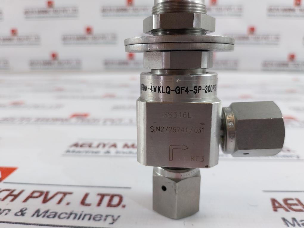 Ham-let Hm20A-4Vklq-gf4-sp-300Psi Pneumatic Diaphragm Valve Ss316L