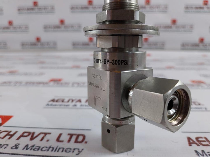Ham-let Hm20A-4Vklq-gf4-sp-300Psi Pneumatic Diaphragm Valve Ss316L