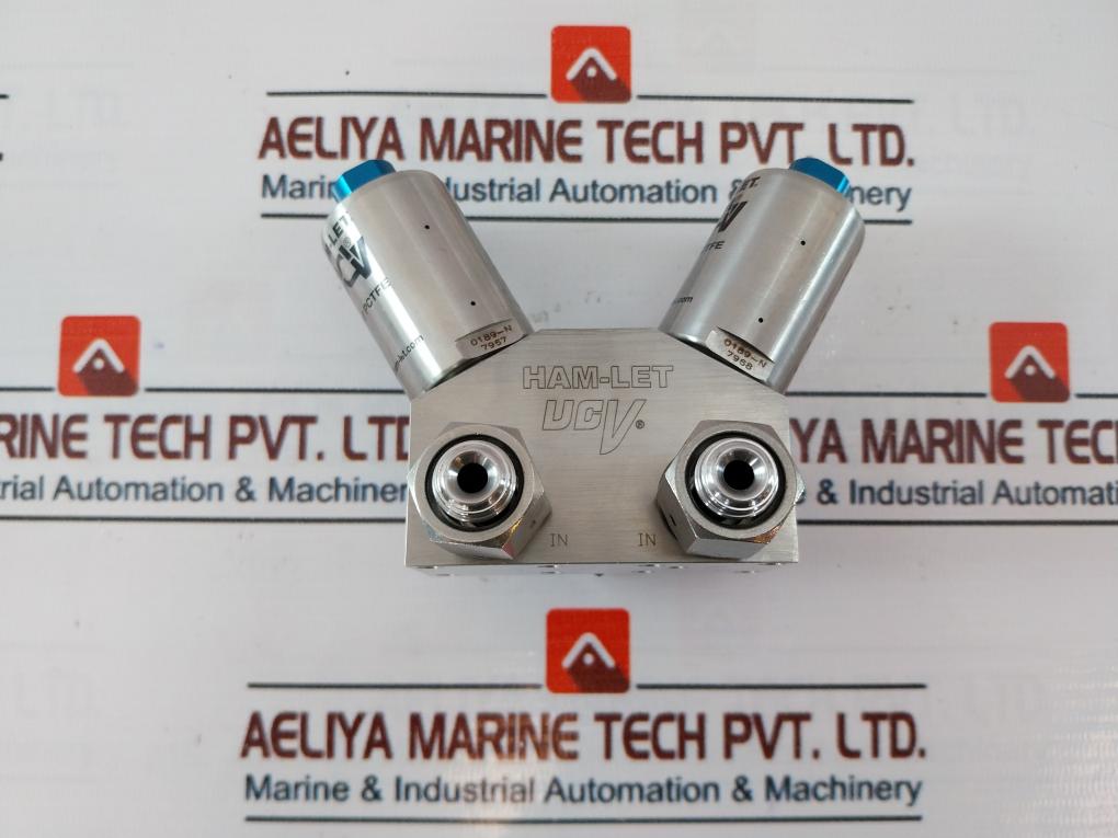 Ham-let Hmb21-4Lklclc-gf4 Dual Head Valve Ham-let 60-90 Psi 0189-n