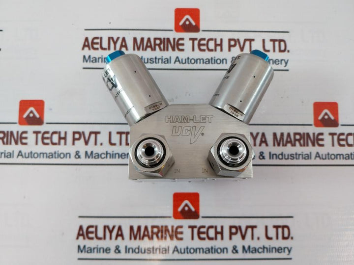 Ham-let Hmb21-4Lklclc-gf4 Dual Head Valve Ham-let 60-90 Psi 0189-n
