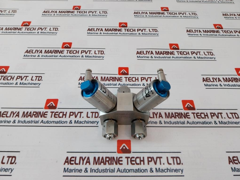 Ham-let Hmb21-4Lklclc-gf4 Dual Head Valve Ham-let 60-90 Psi 0189-n