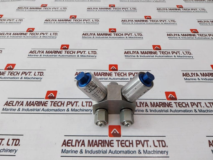 Ham-let Hmb21-4Lklclc-gf4 Normaly Closed Dual Head Valve