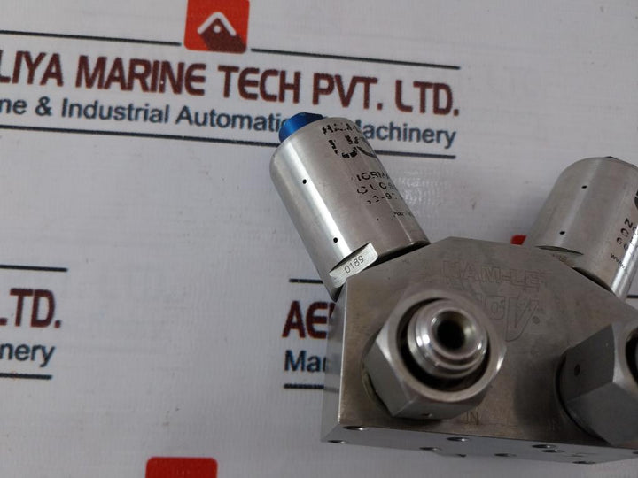 Ham-let Hmb21-4Lklclc-gf4 Normaly Closed Dual Head Valve