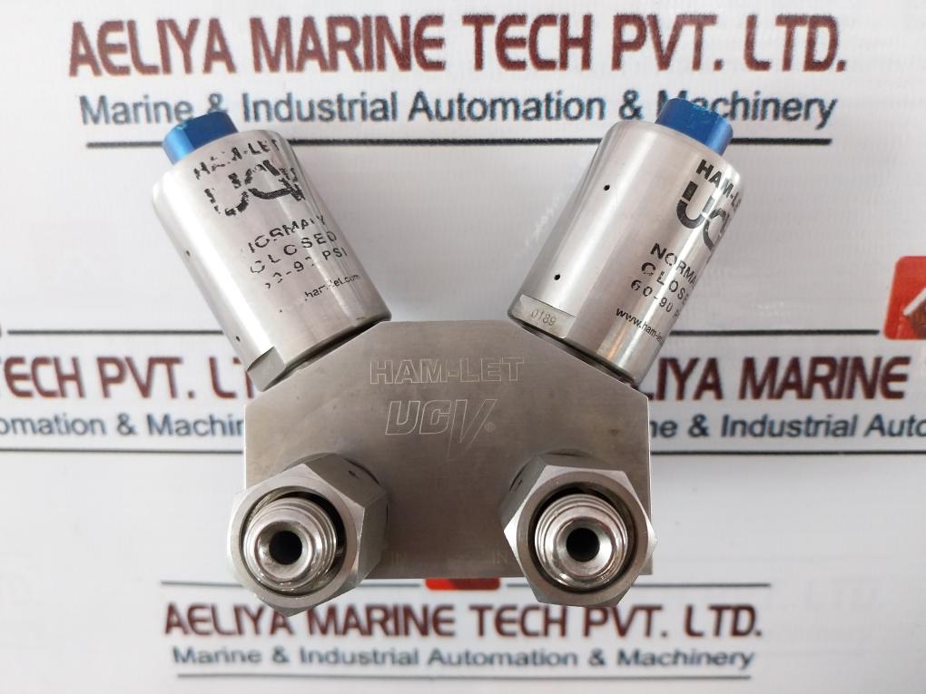 Ham-let Hmb21-4Lklclc-gf4 Normaly Closed Dual Head Valve