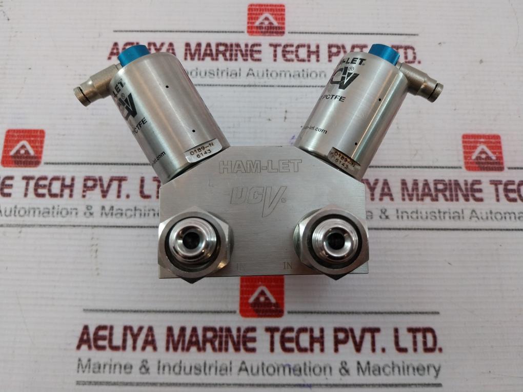 Ham-let Hmb21-4Vklclc-gf4 Normally Closed Valve Htc-316 Jc8 60-90 Psi