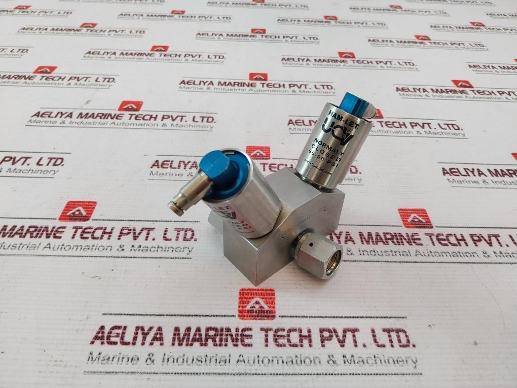 Ham-let Hmb21-4Vklclc-gf4 Normally Closed Valve Htc-316 Jc8 60-90 Psi