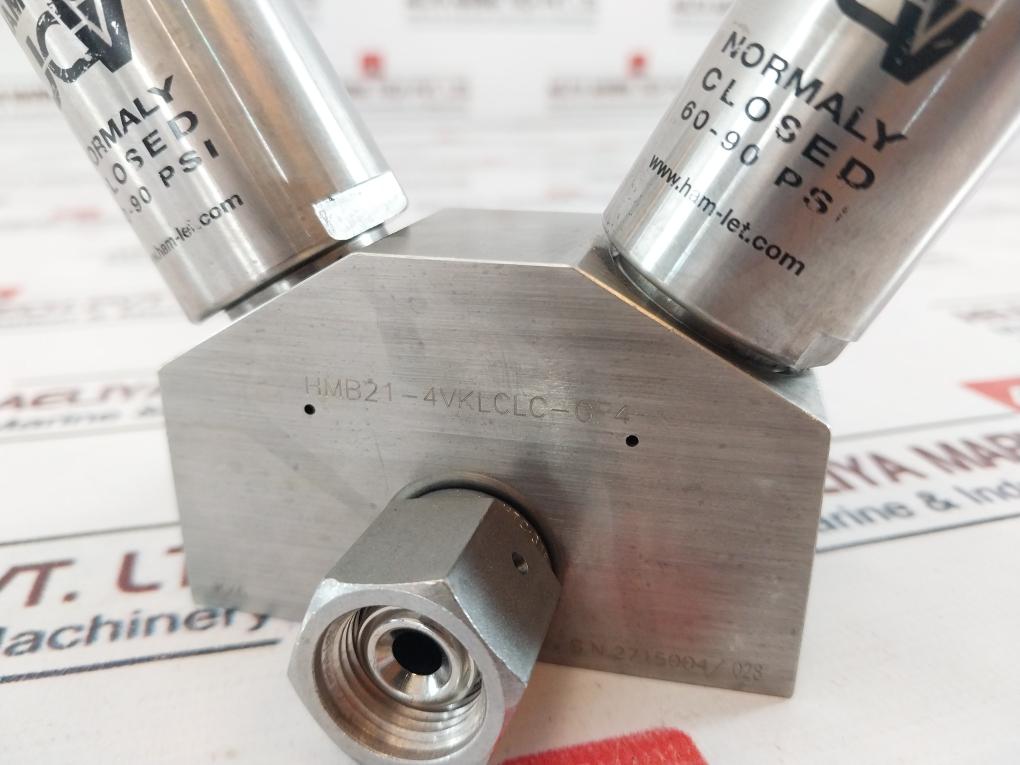 Ham-let Hmb21-4Vklclc-gf4 Normally Closed Valve