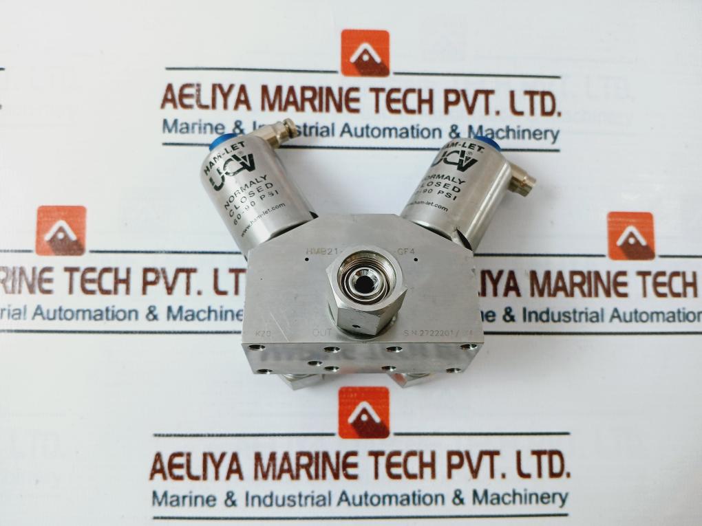 Ham-let Hmb21-4Vklclc-gf4 Normally Closed Valve 60-90 Psi