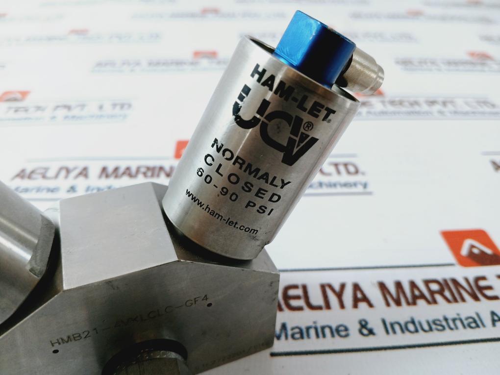 Ham-let Hmb21-4Vklclc-gf4 Normally Closed Valve 60-90 Psi