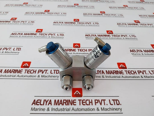 Ham-let Hmb21-4Vklclc-gf4 Dual Head Valve Pressure Range 60-90 Psi