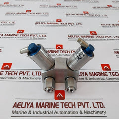 Ham-let Hmb21-4Vklclc-gf4 Dual Head Valve Pressure Range 60-90 Psi