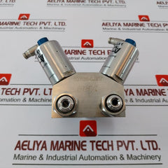 Ham-let Hmb21-4Vklclc-gf4 Dual Head Valve Pressure Range 60-90 Psi