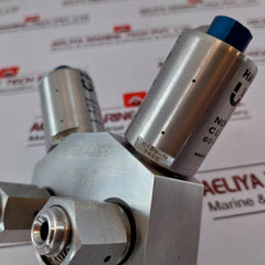 Ham-let Hmb21-4Vklclc-gf4 Dual Head Valve Pressure Range 60-90 Psi
