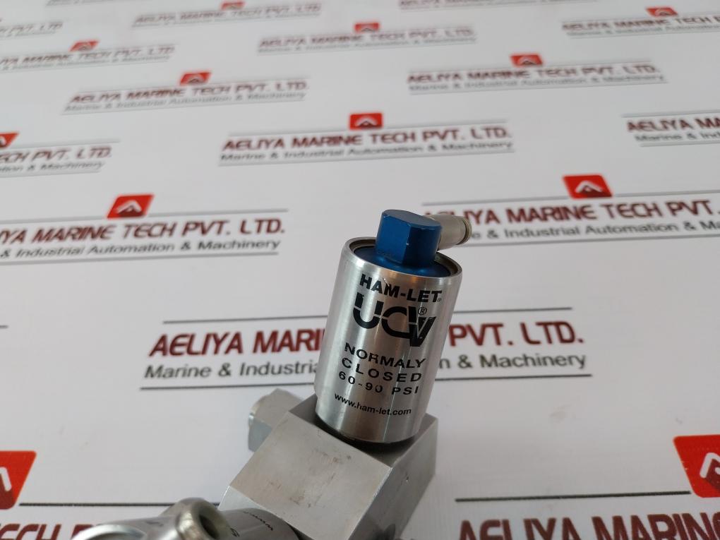 Ham-let Hmb21-4Vklclc-gf4 Dual Head Valve Pressure Range 60-90 Psi