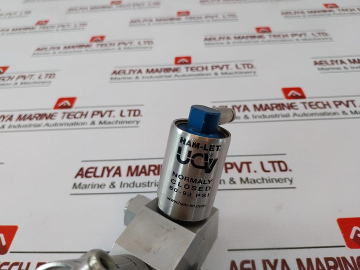 Ham-let Hmb21-4Vklclc-gf4 Dual Head Valve Pressure Range 60-90 Psi