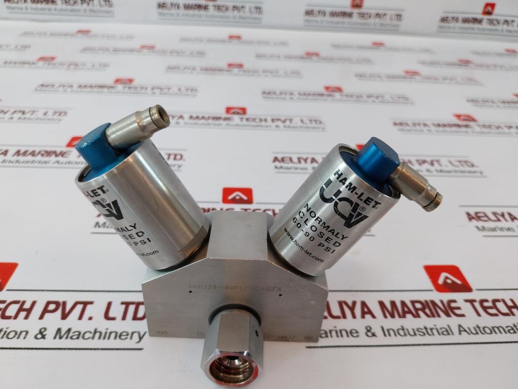 Ham-let Hmb21-4Vklclc-gf4 Valves & Manifold Pressure Range 60-90 Psi