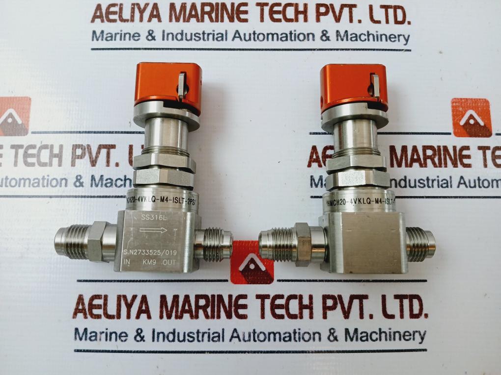 Ham-let Hmch20-4Vklq-m4-islt-2Psi Pneumatic Diaphragm Valve Ss316L