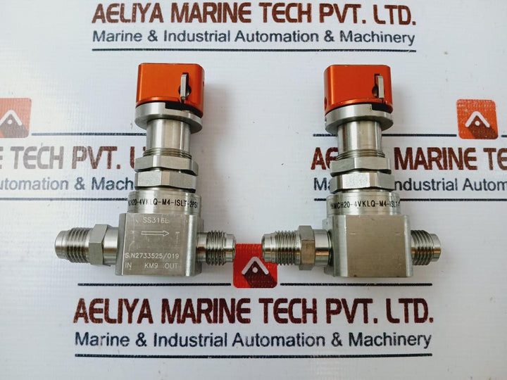 Ham-let Hmch20-4Vklq-m4-islt-2Psi Pneumatic Diaphragm Valve Ss316L