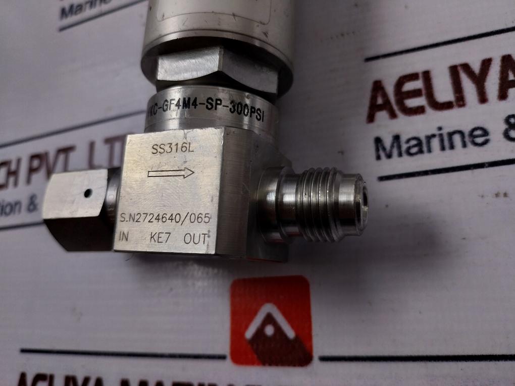 Ham-let Ucv Hm20-4Vkc-gf4M4-sp-300Psi Pneumatic Diaphragm Valve