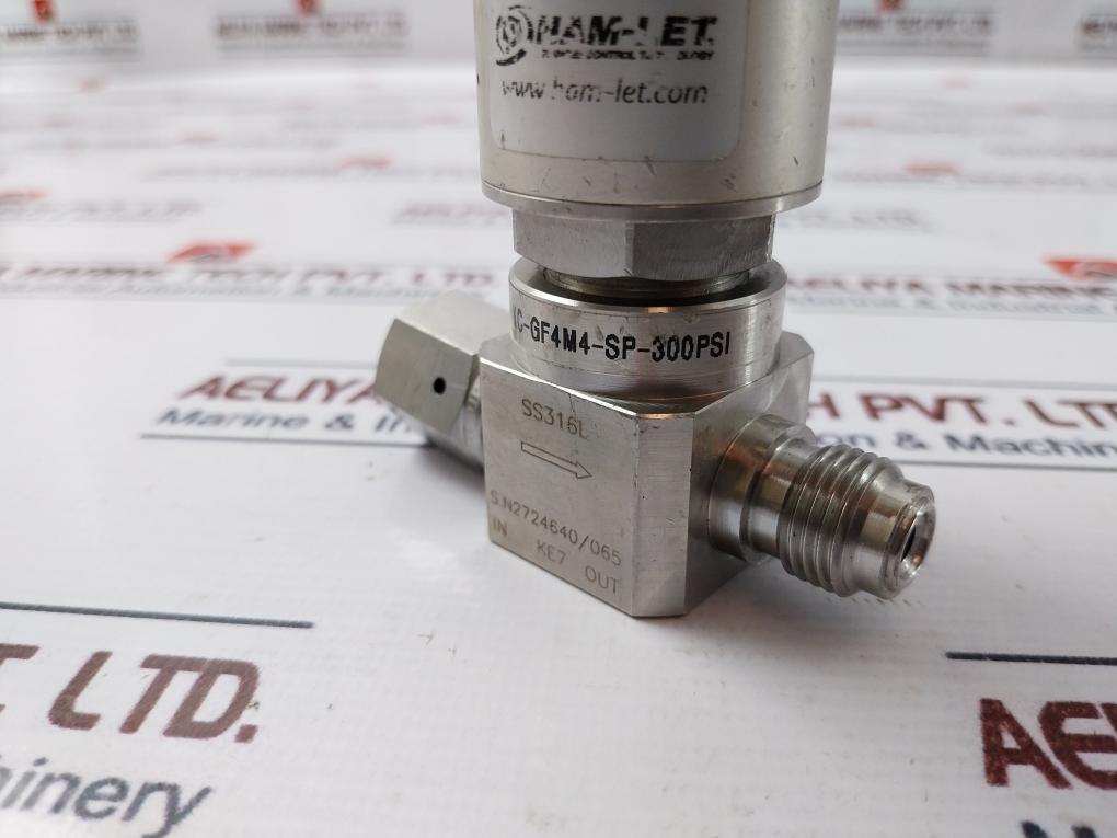 Ham-let Ucv Hm20-4Vkc-gf4M4-sp-300Psi Pneumatic Diaphragm Valve