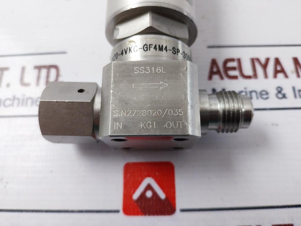 Ham-let Ucv Hm20-4Vkc-gf4M4-sp-300Psi Pneumatic Diaphragm Valve 1/8 Npt