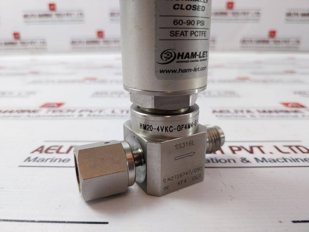 Ham-let Ucv Hm20-4Vkc-gf4M4-sp-300Psi Pneumatic Diaphragm Valve 1/8Npt