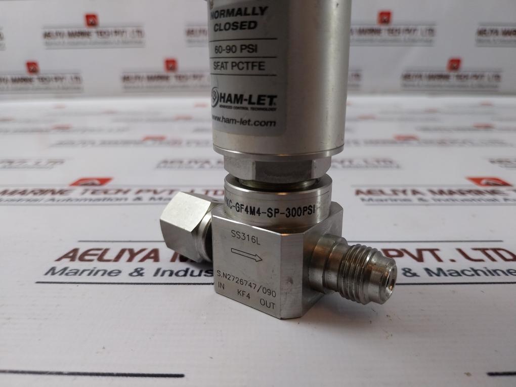 Ham-let Ucv Hm20-4Vkc-gf4M4-sp-300Psi Pneumatic Diaphragm Valve 1/8Npt