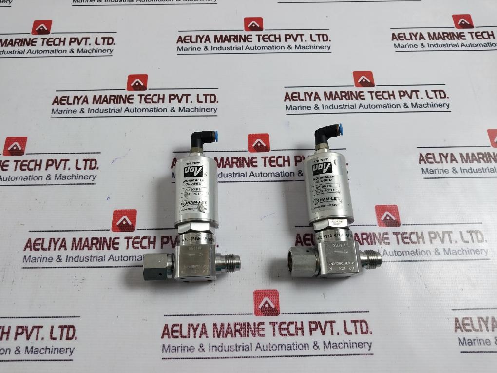 Ham-let Hm20-4Vkc-gf4M4-sp-300Psi Pneumatic Diaphragm Valve 60-90 Psi Ss316L