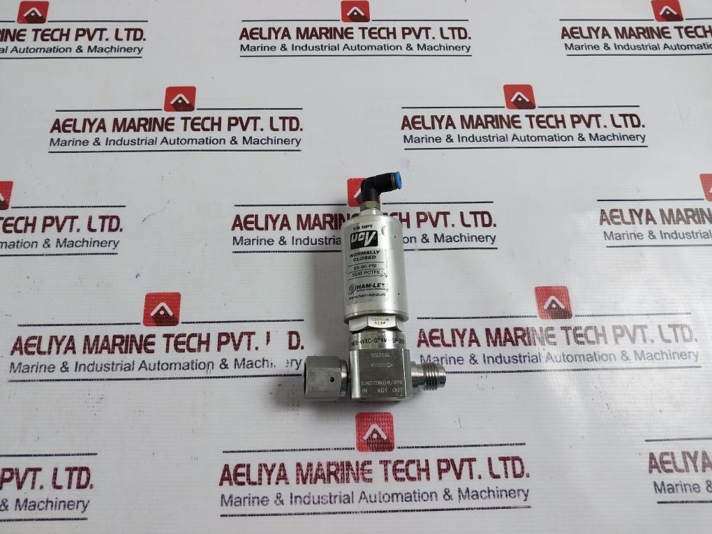 Ham-let Hm20-4Vkc-gf4M4-sp-300Psi Pneumatic Diaphragm Valve 60-90 Psi Ss316L