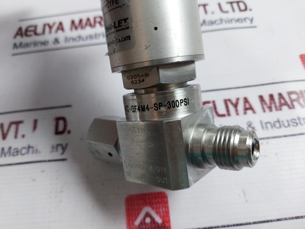 Ham-let Hm20-4Vkc-gf4M4-sp-300Psi Pneumatic Diaphragm Valve 60-90 Psi Ss316L