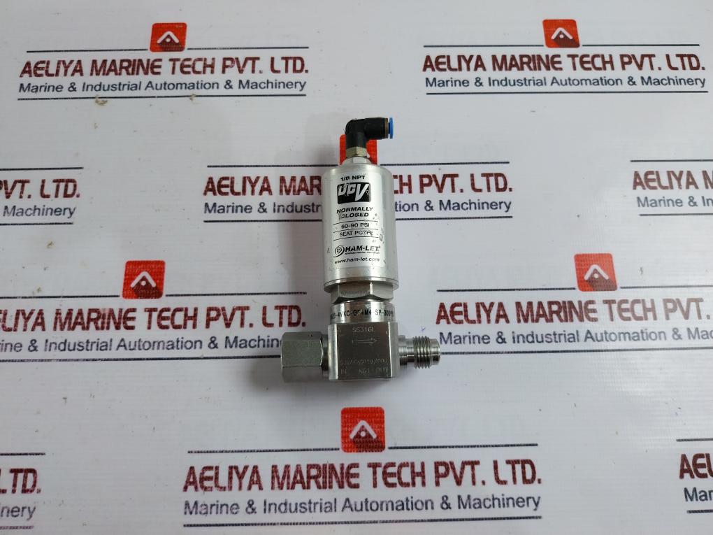 Ham-let Ucv Hm20-4Vkc-gf4M4-sp-300Psi Normally Closed Pneumatic Diaphragm Valve