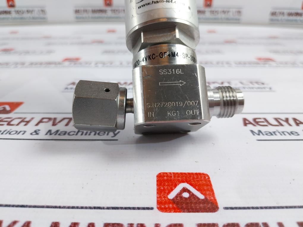 Ham-let Ucv Hm20-4Vkc-gf4M4-sp-300Psi Normally Closed Pneumatic Diaphragm Valve