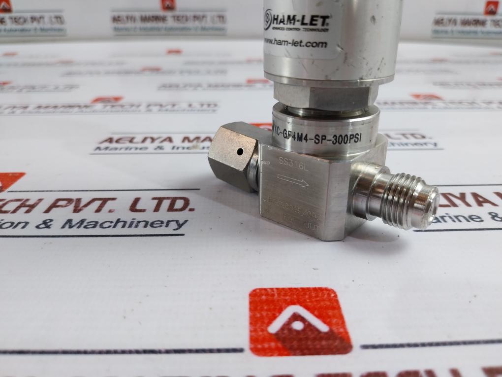 Ham-let Ucv Hm20-4Vkc-gf4M4-sp-300Psi Normally Closed Pneumatic Diaphragm Valve