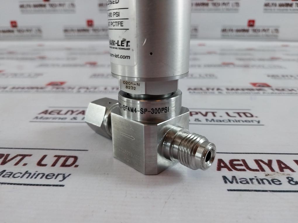 Ham-let Ucv Hm20-4Vkc-gf4M4-sp-300Psi Pneumatic Diaphragm Valve 60-90 Psi 1/8Npt